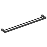 Kiki 800mm Double Towel Rail, PVD Brushed Gunmetal
