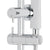 Profile Round Twin Shower System with Adjustable Rail and 250mm Head, Polished Chrome