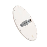 Profile Round Twin Shower System with Adjustable Rail and 250mm Head, Polished Chrome