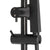 Profile Round Twin Shower System with Adjustable Rail and 250mm Head, Matte Black