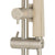Profile Round Twin Shower System with Adjustable Rail and 250mm Head, Brushed Nickel