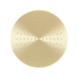 Profile Round Twin Shower System with Adjustable Rail and 250mm Head, Brushed Brass