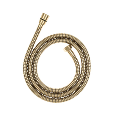 Profile Round Twin Shower System with Adjustable Rail and 250mm Head, Brushed Brass