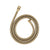 Profile Round Twin Shower System with Adjustable Rail and 250mm Head, Brushed Brass