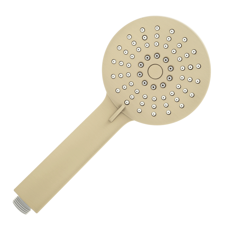 Profile Round 3-Function Hand Shower, Brushed Brass