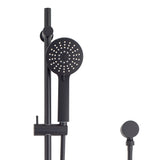 Profile Round 3-Function Hand Shower on Rail, Matte Black