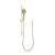 Profile Round 3-Function Hand Shower on Rail, Brushed Brass
