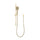 Profile Round 3-Function Hand Shower on Rail, Brushed Brass