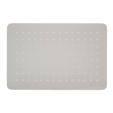 Rectangular 300mm x 200mm x 7mm Stainless Steel Rain Shower Head, Polished Chrome
