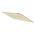 Rectangular 300mm x 200mm x 7mm Stainless Steel Rain Shower Head, Brushed Brass (Gold)