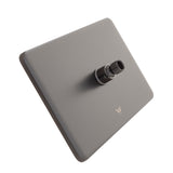 Rectangular 300mm x 200mm x 7mm Stainless Steel Rain Shower Head, Brushed Gunmetal