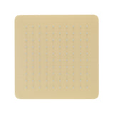 Retto Square Twin Shower System with Adjustable Rail and 250mm Head, Brushed Brass