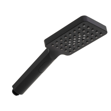 Retto Square 3-Function Hand Shower, Matte Black