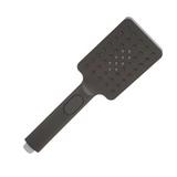 Retto Square 3-Function Hand Shower with Holder, Brushed Gunmetal