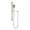Retto Square 3-Function Hand Shower on Rail, Brushed Nickel