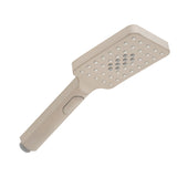 Retto Square 3-Function Hand Shower on Rail, Brushed Nickel