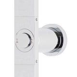 Jena Round Twin Shower System with Adjustable Rail, Push Button Diverter and 250mm Head, Polished Chrome