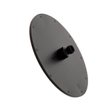 Jena Round Twin Shower System with Adjustable Rail, Push Button Diverter and 250mm Head, Matte Black