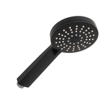 Jena Round Twin Shower System with Adjustable Rail, Push Button Diverter and 250mm Head, Matte Black