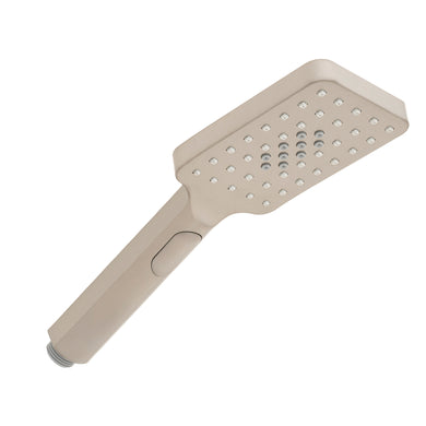 Jena Square Twin Shower System with Adjustable Rail, Push Button Diverter and 250mm Head, Brushed Nickel
