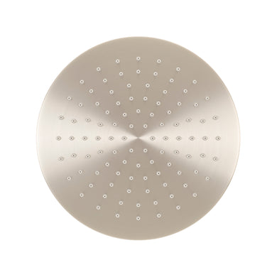 Jena Round Twin Shower System with Adjustable Rail, Push Button Diverter and 250mm Head, Brushed Nickel