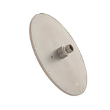 Jena Round Twin Shower System with Adjustable Rail, Push Button Diverter and 250mm Head, Brushed Nickel