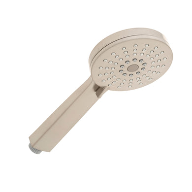 Jena Round Twin Shower System with Adjustable Rail, Push Button Diverter and 250mm Head, Brushed Nickel