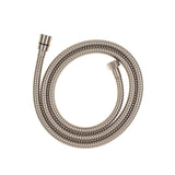 Jena Round Twin Shower System with Adjustable Rail, Push Button Diverter and 250mm Head, Brushed Nickel