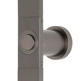 Jena Square Twin Shower System with Adjustable Rail, Push Button Diverter and 250mm Head, Brushed Gunmetal