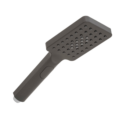 Jena Square Twin Shower System with Adjustable Rail, Push Button Diverter and 250mm Head, Brushed Gunmetal