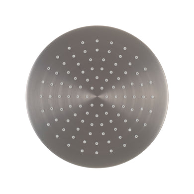 Jena Round Twin Shower System with Adjustable Rail, Push Button Diverter and 250mm Head, Brushed Gunmetal