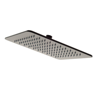 Square SS 250mm Rain Shower Head, Matte Black