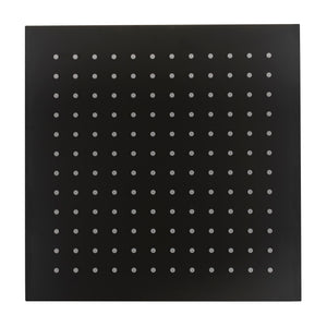 Square 300mm Stainless Steel Rain Shower Head, Matte Black