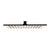 Square 300mm Stainless Steel Rain Shower Head, Matte Black