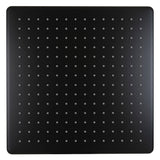 Square 400mm Stainless Steel Rain Shower Head, Matte Black