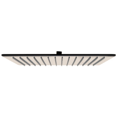 Square 400mm Stainless Steel Rain Shower Head, Matte Black