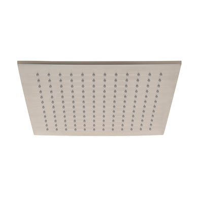 Square 300mm Stainless Steel Rain Shower Head, Brushed Nickel