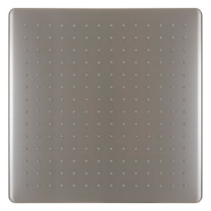 Square 400mm Stainless Steel Rain Shower Head, Brushed Nickel