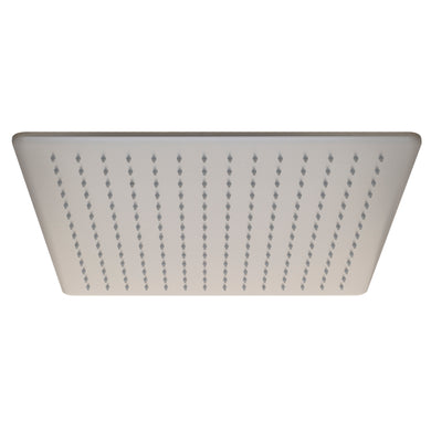 Square 400mm Stainless Steel Rain Shower Head, Brushed Nickel