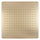 Square 400mm Stainless Steel Rain Shower Head, Brushed Brass (Gold)