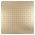 Square 400mm Stainless Steel Rain Shower Head, Brushed Brass (Gold)