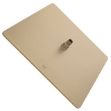 Square 400mm Stainless Steel Rain Shower Head, Brushed Brass (Gold)