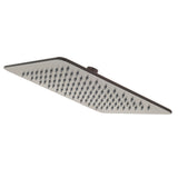 Square SS 250mm Rain Shower Head, Brushed Gunmetal