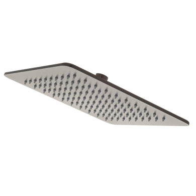 Square SS 250mm Rain Shower Head, Brushed Gunmetal