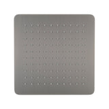 Square SS 250mm Rain Shower Head, Brushed Gunmetal