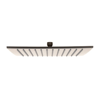 Square 300mm Stainless Steel Rain Shower Head, Brushed Gunmetal