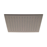 Square 300mm Stainless Steel Rain Shower Head, Brushed Gunmetal