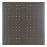 Square 400mm Stainless Steel Rain Shower Head, Brushed Gunmetal