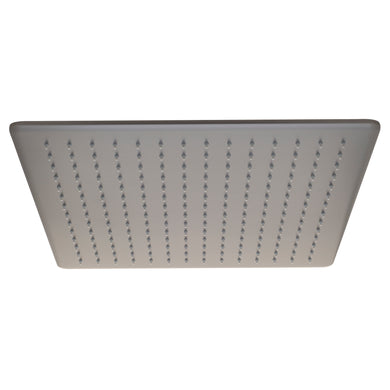 Square 400mm Stainless Steel Rain Shower Head, Brushed Gunmetal