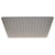 Square 400mm Stainless Steel Rain Shower Head, Brushed Gunmetal